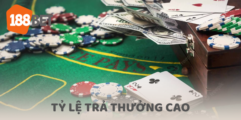 Tỷ lệ trả thưởng của Baccarat tại 188bet vẫn rất hấp dẫn